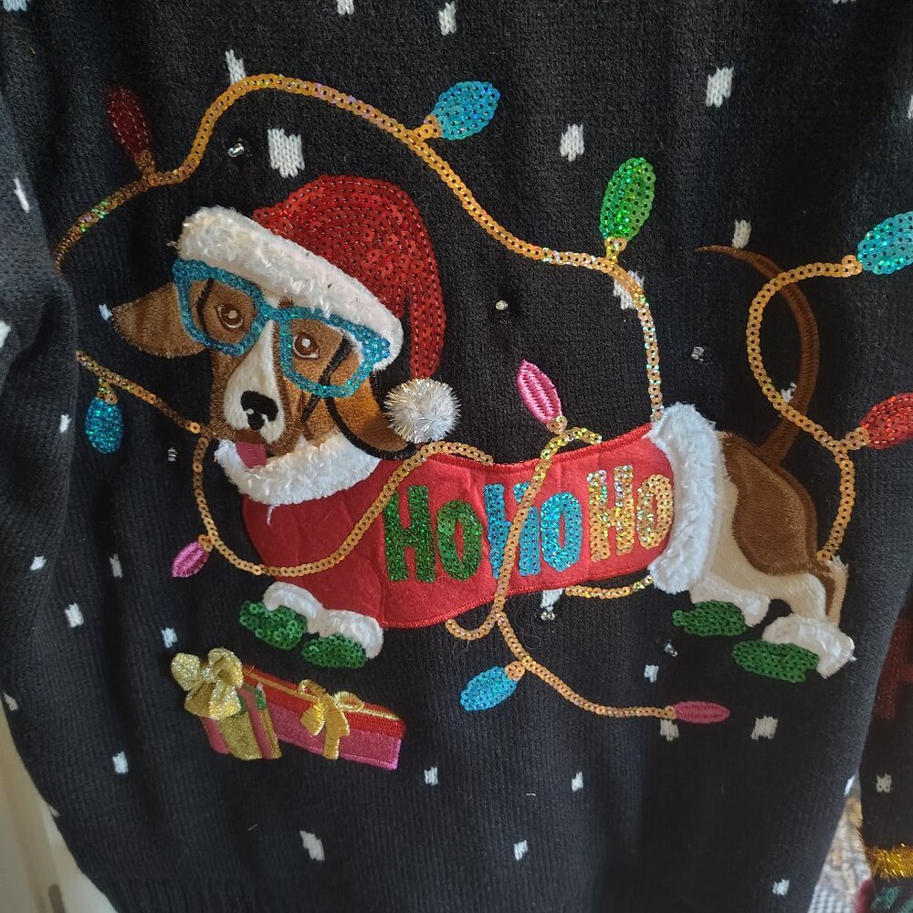 Dauchsund Christmas Light up Sweater